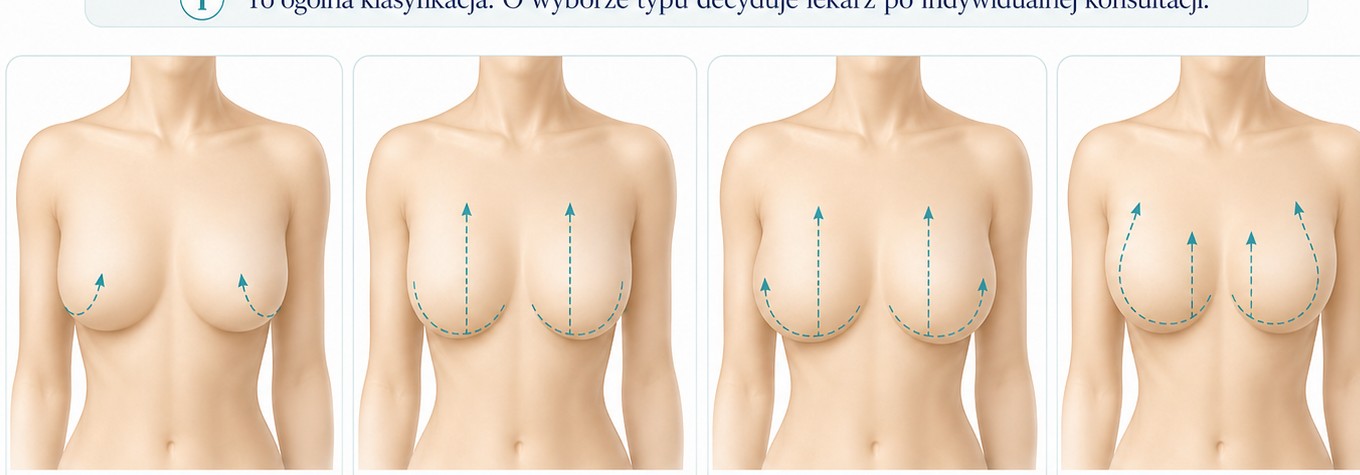 Cztery typy autopowiększenia własnymi tkankami